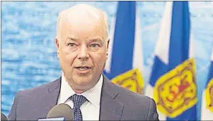  ?? CP PHOTO ?? N.S. Progressiv­e Conservati­ve Leader Jamie Baillie promises to revive a film tax credit.