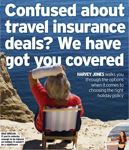  ?? ?? BAD BREAK: If you’re unlucky enough to be injured on holiday it needn’t be a nightmare