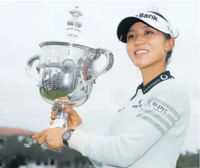  ?? Photo / AP ?? Lydia Ko swept the table at the CME Group Tour Championsh­ip yesterday.