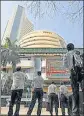  ?? REUTERS ?? The Nifty 50 closed with 1.45% gain and the Sensex ended 1.68% up on Monday.