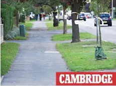  ??  ?? CAMBRIDGE Storm in suburbia: The city council — or more specifical­ly a joint initiative with the Government called the Greater Cambridge City Deal — plans to widen Milton Road and tear up 100 cherry trees planted during the Thirties in order to...