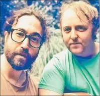  ?? ?? HELP:
Sean Ono Lennon (near left) and James McCartney have collaborat­ed on a song released by McCartney called “Primrose Hill,” which The Post’s Chuck Arnold calls “dreamy” and “lilting,” but not slavishly imitative of their fathers’ music.