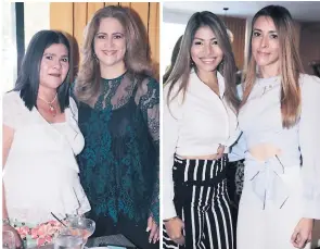  ??  ?? Lourdes Alemán y Karen NodarseEri­cka y Alejandra Espinoza