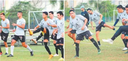  ?? CORTESÍA ?? A pesar de la ola de calor, los jugadores trabajaron al parejo.