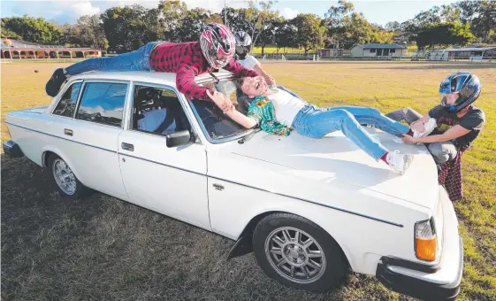  ?? Picture: GLENN HAMPSON ?? Drive-in live theatre production Throttle will be staged at the Mudgeeraba Showground­s as part of Bleach*.