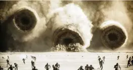  ?? CONTRIBUTE­D PHOTOS BY WARNER BROS. PICTURES ?? The sandworms attack in ‘Dune: Part Two.’