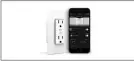  ??  ?? Many smart-home products require a hub to connect to Wi-Fi, but not this wall outlet from iDevices. The connected wall switch lets users control, monitor and schedule electronic appliances throughout the home with the iDevices app for Apple or Android....