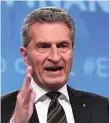  ??  ?? Günther Oettinger: ‘Acceptable’ CAP cut would be 5-10pc