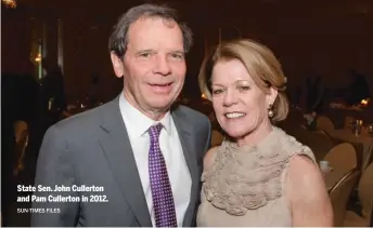  ?? SUN-TIMES FILES ?? State Sen. John Cullerton and Pam Cullerton in 2012.
