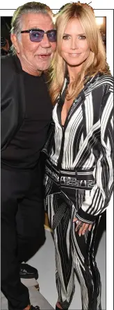 ?? ?? ADORED: Cavalli with model Heidi Klum
