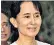  ??  ?? Aung San Suu Kyi has the support of the Myanmar public as she defends her regime against charges of genocide