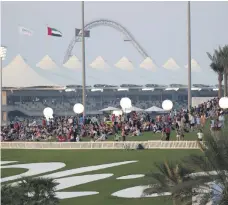  ?? Yas Marina Circuit ?? Fans watched from the Abu Dhabi Hill last year