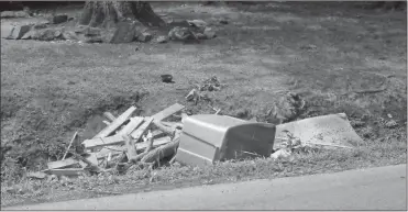  ?? Doug Walker, File ?? This litter was found in a ditch along Billy Pyle Road in West Rome during the July 2019 litter index survey.