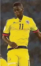  ??  ?? Colombia’s goalscorer Juan Penaloza. EPA PIC