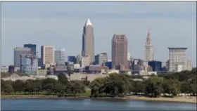  ?? THE ASSOCIATED PRESS FILE ?? This file photo shows the Cleveland skyline taken from Edgewater Park in Cleveland.