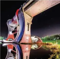  ??  ?? Falkirk Wheel You could abseil for charity next year