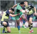  ??  ?? BANNED Aki in game against Leinster