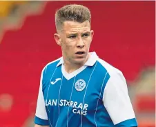  ??  ?? St Johnstone midfielder Kyle McClean.