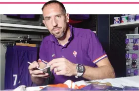  ?? SESTINI ?? Franck Ribery, 36 anni, grazie al carisma e alla classe ha dato energia alla Fiorentina