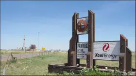  ?? Fort Morgan Times file photo ?? Non-essential personnel were evacuated from Xcel Energy's Pawnee Station near Brush Friday after a coal fire that had been burning for more than a week got out of control.