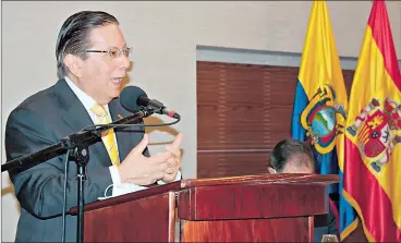  ?? EFE ?? Pascual del Cioppo optó por renunciar como embajador de Ecuador en España .