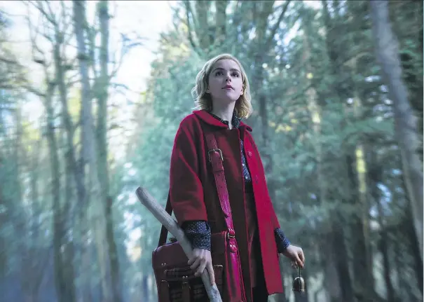  ?? DIYAH PERA/NETFLIX ?? Kiernan Shipka made a name for herself on Mad Men. This fall, she headlines the Chilling Adventures of Sabrina.