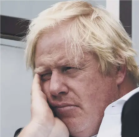  ?? PICTURE: IAN KINGTON/GETTY ?? 0 Growing public revulsion at his open chicanery is making Johnson slightly more subdued