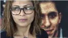  ??  ?? Prinzip Hoffnung: die Ehefrau des Bloggers Raif Badawi, Ensaf Haidar