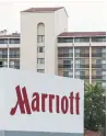  ??  ?? Marriott says fewer guest records were involved in a data breach than expected.