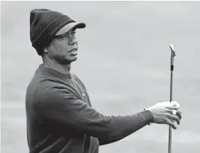  ?? PETER CASEY/USA TODAY SPORTS ?? “I feel good,” Tiger Woods said Monday at Bethpage Black. “Got a couple more days of work to get in and I’ll be ready to go.”