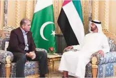  ??  ?? Shaikh Mohammad Bin Zayed Al Nahyan yesterday received the Pakistani Army Chief. WAM
