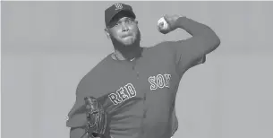  ??  ?? The Red Sox’s Eduardo Rodriguez pitches during the first inning of a 2019 game against the Orioles in Boston.