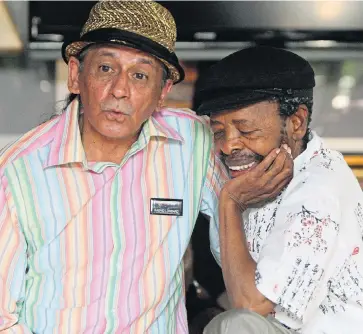  ?? /Sowetan /Antonio Muchave ?? Captured moments: Cape Town Internatio­nal Jazz Festival co-founder Rashid Lombard, seen here with poet Keorapetse Kgositsile, says photograph­ic copyright has become increasing­ly relevant since the advent of the internet.