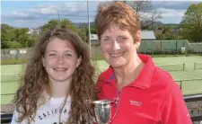  ??  ?? Cliona Walsh (Div 1 Champion) with Olivia Seery (Div 3 Champion).
