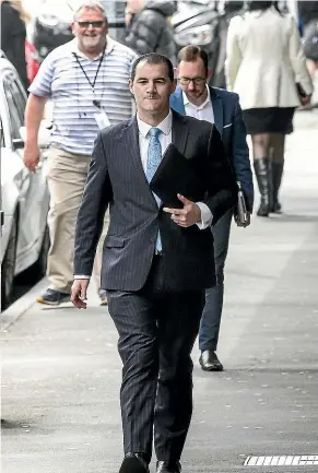  ?? KEVIN STENT/STUFF ?? Jami-Lee Ross leaves the Wellington Police Station after he made a formal complaint about National Party leader Simon Bridges.