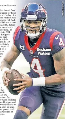  ??  ?? Deshaun Watson