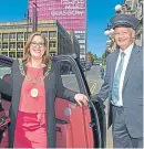  ?? Picture: PA. ?? Lord Provost Eva Bolander with the Rolls-Royce.