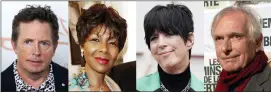  ?? ?? This combinatio­n of photos shows, from left, Michael J. Fox, Euzhan Palcy, Diane Warren and Peter Weir, who will be honored at the Academy’s 13th Governors Awards on Nov. 19 in Los Angeles.