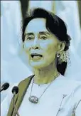  ?? AP ?? The Rohingya crisis has turned Aung San Suu Kyi into a devil for not being able to stop the violence against the minorities