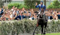  ?? GETTY IMAGES ?? One of Winx’s owners, 88-year old Richard Treweeke, has not seen her race live for the past two years but hopes to at Randwick today.