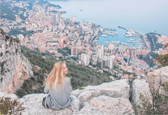  ??  ?? Looking down on luxurious Monaco.