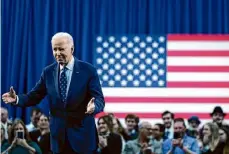  ?? Tom Brenner/the New York Times ?? President Joe Biden speaks about student debt in Madison, Wis., on Monday.