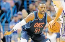  ?? [BRYAN TERRY/ THE OKLAHOMAN] ?? Patrick Patterson averaged 3.6 points and 2.3 rebounds in 63 games last season for the Thunder.