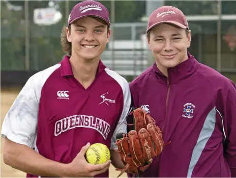  ?? Photo: Kevin Farmer ?? DYNAMIC DUO: Zac Erlandson (left) and Lincoln Walk have been named in Queensland’s under-19 men’s squad. The pair will attend a training camp later this year in a bid to secure a place in the state team playing in January’s national championsh­ips.