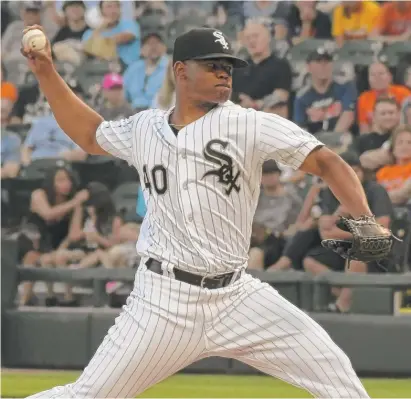  ?? DAVID BANKS/ GETTY IMAGES ?? Reynaldo Lopez gave up three runs in six innings Friday night for his 10th quality start in his last 14 outings.