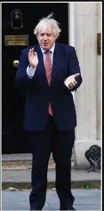  ??  ?? CLAPPED OUT Johnson applauds at No10