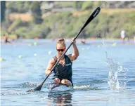  ?? JAMIE TROUGHTON/ DSCRIBE MEDIA ?? Lisa Carrington is making her competitiv­e return to canoeing at the Blue Lake 2 regatta in Rotorua.