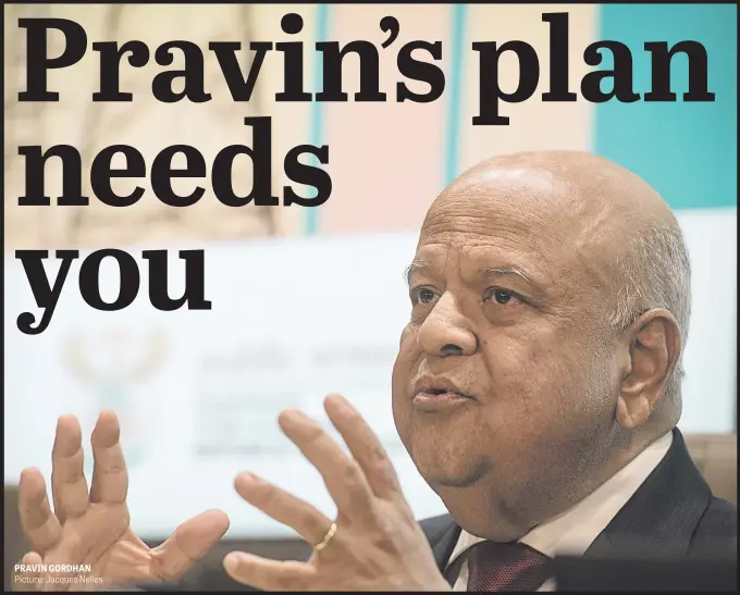  ?? Picture: Jacques Nelles ?? PRAVIN GORDHAN