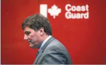  ?? DARRYL DYCK LA PRESSE CANADIENNE ?? Le ministre fédéral Dominic LeBlanc a assuré que le gouverneme­nt Trudeau n’a pas encore décidé officielle­ment d’autoriser l’exploitati­on de pétrole et de gaz dans la future ZPM.