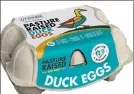  ?? THE NEW YORK TIMES / UTOPIHEN FARMS ?? Utopihen Farms offers six-packs of duck eggs — large and golden-yolked.